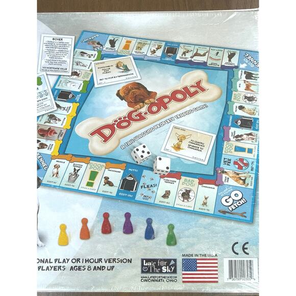 Dog-Opoly Collectible Monopoly Board Game NEW 2-6 Players Made in USA - Picture 6 of 7